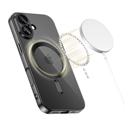 Këllëf telefoni Tech-Protect MagFlex për iPhone 17, MagSafe, transparent i zi