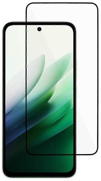 Xham mbrojtës 5D Full Glue për Xiaomi Redmi 15 4G, i plotë, i zi