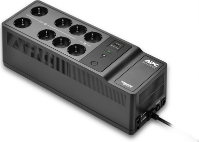 UPS APC Back-UPS 500VA, 300W, 8x Schuko, USB, ngjyrë e zezë