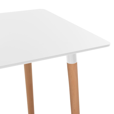 Tavolinë ngrënieje Minimal 120x60x74Hcm (HM8581.01), bardhë