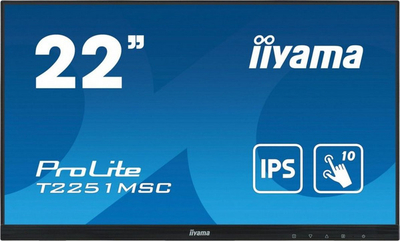 Monitor Iiyama ProLite T2251MSC-B1, Full HD, 22", i zi