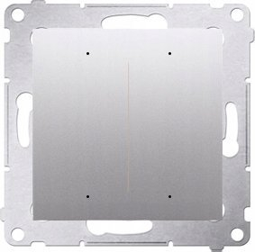 Компензатор за осветлување WiFi Simon S.54 Go DEW2W.01/43, 2x 5A, 230V, сребрен