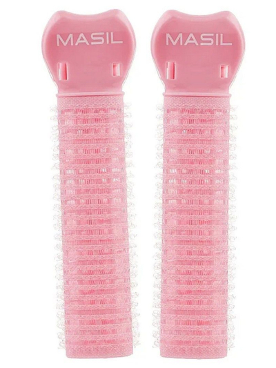 Rrula flokësh Masil Root Volume Clip-On, 2 copë, me velcro, rozë