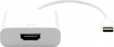 Adaptor USB C në HDMI Garbot, 20cm, i bardhë