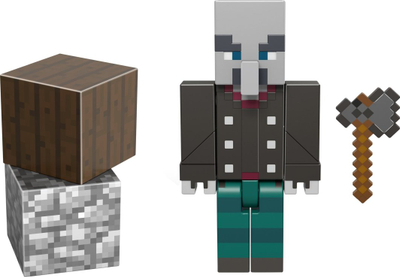 Figurë loje Educa Borras Minecraft, 8 cm, me nyje që lëvizin, shumëngjyrëshe