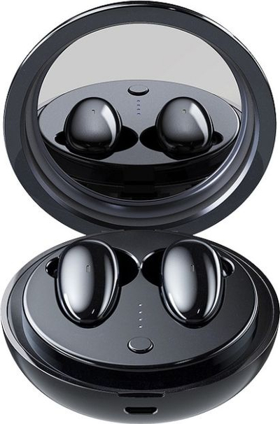 Kufje wireless Remax TWS-9, Bluetooth 5.0, me kuti karikimi, të zeza