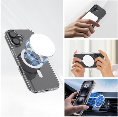 Set aksesorësh 4smarts 3n1 Premium për Apple iPhone 17, MagSafe, transparent