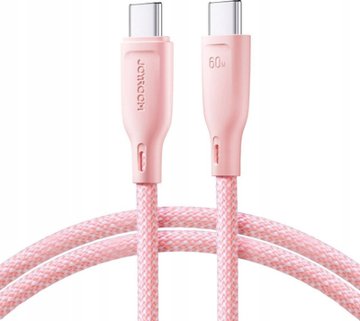 Kabllo USB C në USB C Joyroom SA34 CC3, 60W, 1m, rozë