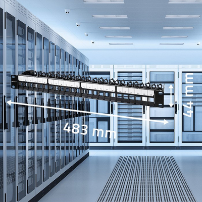 Panel patch RACK Qoltec 19", 24 porta UTP, 1U, i zi