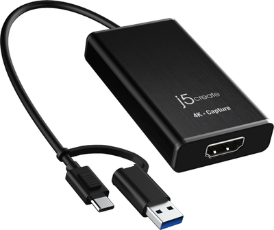 Kartë kapëse video J5create JVA11-N, 4K HDMI, USB 3.2, gri