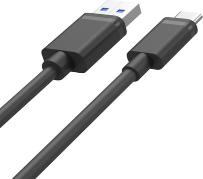 Kabllo USB Unitek Y-C490BK, USB-A në USB-C, 0.25 m, e zezë