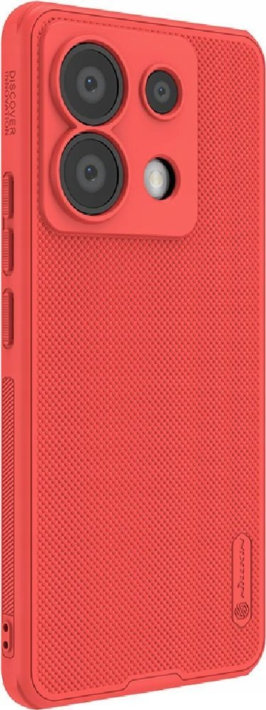 Mbulesë telefoni Nillkin Super Frosted Pro, për Xiaomi Redmi Note 13 Pro 5G Poco X6 5G, me teksturë kundër rrëshqitjes, e kuqe