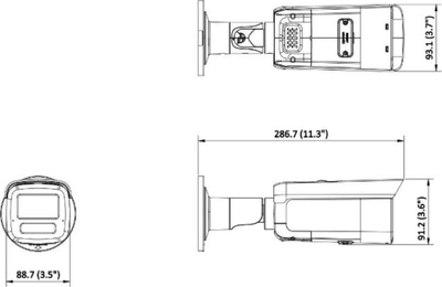 Kamerë IP Hikvision DS-2CD2T46G2H-IS2U/SL, 4MP, lente 2.8mm, e bardhë