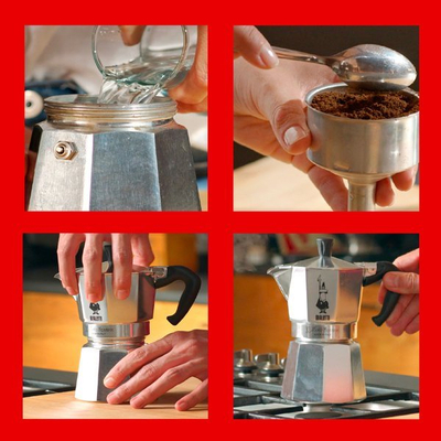 Aparat për kafe Bialetti Moka Express (990001162), 3 gota