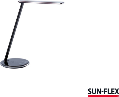 Llambë tavoline SUN FLEX QLITE, 5W, me karikim wireless QI për telefon, e bardhë
