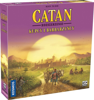 Lojë tavoline zgjerim Catan Traders and Barbarians, për 2‑4 lojtarë, në kuti kartoni, shumëngjyrëshe