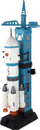 Set lodrash raketë Leantoys Rocket With Launcher, 15 pjesë, blu