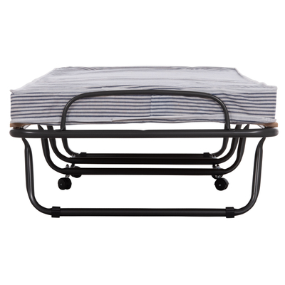 Shtrat palosës HomeMarkt Noble HM393.01, teke 80x182 cm, dyshek 9 cm, me vija blu e bardhë