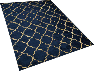 Tapet Beliani YELKI, 160x230 cm, viskozë, blu