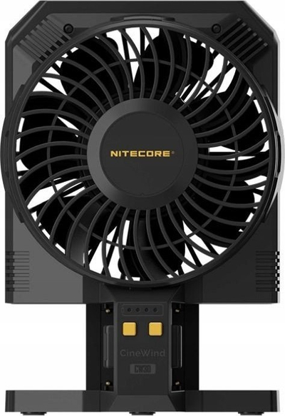 Ventilator portativ Nitecore CW30, pa kabllo, për foto, ngjyrë e zezë