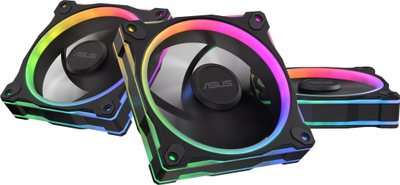 Ventilatorë kase ASUS Prime MR120, 120mm, ARGB, të zinj