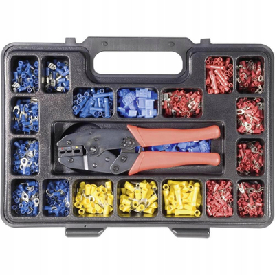 Сет кр имп клешти Toolcraft 820927, 1004 стеги, за електрични конектори