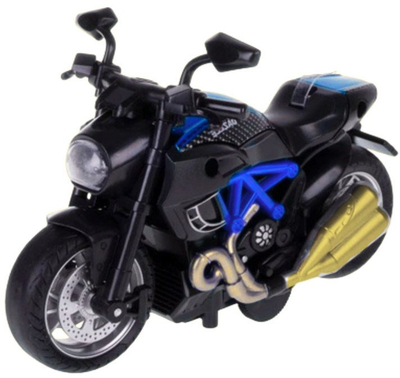 Lodër motor diy me hekur, model 1:14, me e montu vetë, blu