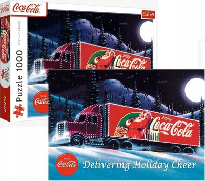 Puzzle Trefl Coca-Cola Christmas Caravan, 1000 copa, shumëngjyrësh