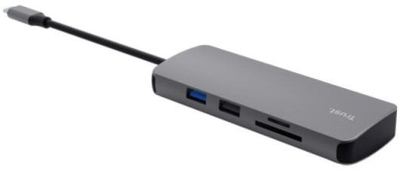 Adapter multiport Dalyx 8 in 1, USB, HDMI, gri
