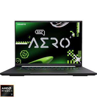 Laptop Gigabyte AERO X16 1VH, 16", Ryzen AI 7, RTX 5060, 16GB RAM, 1TB SSD, i zi