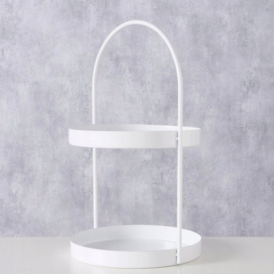 Organizues metalik Boltze Home Joko, me 2 nivele, 25 cm, i bardhë