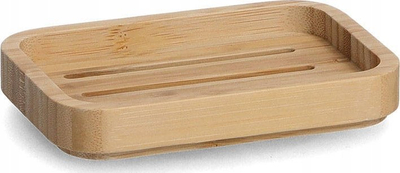 Pjatë sapuni Zeller Bamboo, bambu natyrale, që s’e ha lagështira, ngjyrë druri