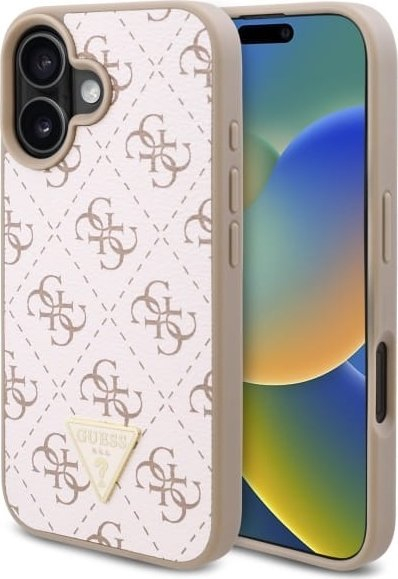 Kapak telefoni Guess GUHCP16MPG4GPH për iPhone 16 Plus 6.7", hardcase, i bardhë