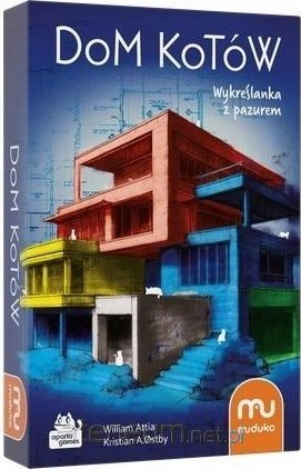 Lojë tavoline Game Cat House, me zare, për shumë lojtarë, me ngjyra nga të gjitha