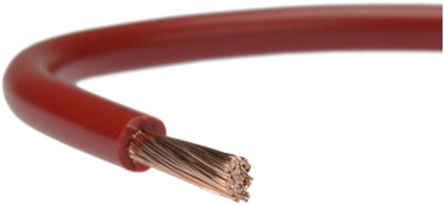 Kabull elektrik Elpar LgY 1x10mm², fleksibël, i kuq