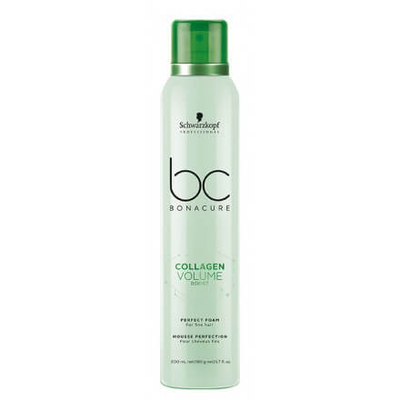 Shkumë për flokë Schwarzkopf Bonacure Collagen Volume Perfect Foam, 200 ml