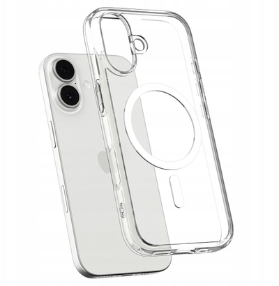 Mbulesë telefoni Spigen Ultra Hybrid MagSafe për iPhone 17, transparente, e bardhë