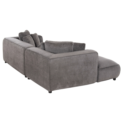 Divan këndor Grace HM3280.03L, 3 vende, kënd majtas, 252x160 cm, gri