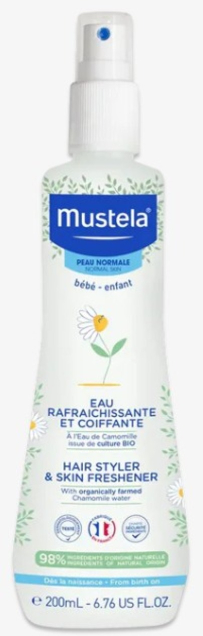 Sprej freskues për bebe Mustela Hair styler & Skin Freshener, 200ml