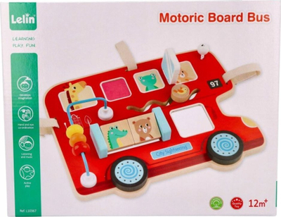Lodër edukative Lelin Motor Skills Board, për foshnje 1+, shumëngjyrëshe