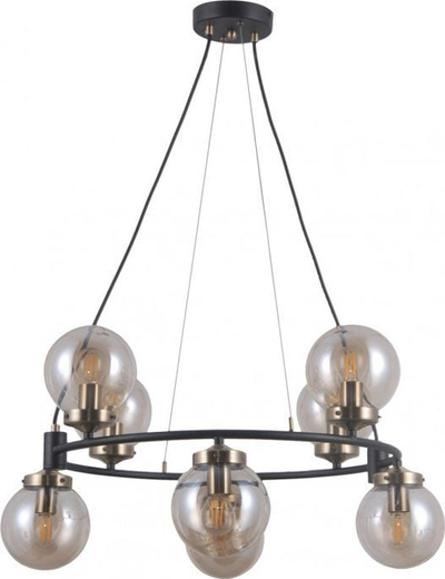Llambadar varese Netlighting Galvez, 8xE14, stil industrial retro, i zi