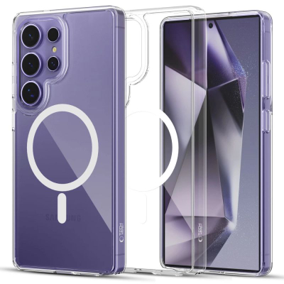 Mbulesë telefoni Tech-Protect FlexAir Hybrid MagSafe për Galaxy S25 Ultra, transparente, kundër goditjeve