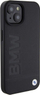 Maskë telefoni BMW Leather Hot Stamp, për iPhone 15 6.1", hardcase me lëkurë, e zezë
