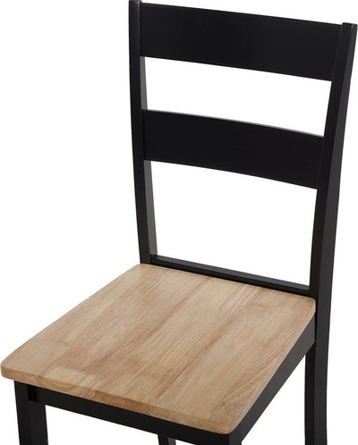 Set me karrike ngrënieje Georgia, 2 copë, dru, e zezë