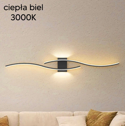 Llampë murale LED ZD149B, 60cm, 3000K, e zezë