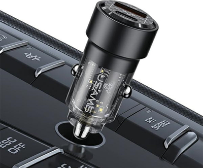 Karikues makine Usams C39, USB dhe USB C, 60W Fast Charge, i vjollcë