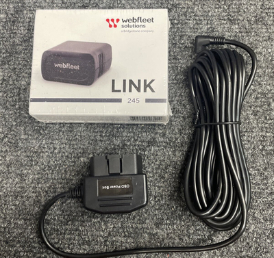 Pajisje telematike Webfleet LINK 245, OBD për makinë, GPS, e zezë