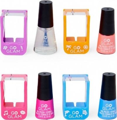 Set plotësues për thonj Cool Maker Go Glam U-Nique Refill Pack, 4 x 4 ml, për Go Glam Nail Salon, me shumë ngjyra