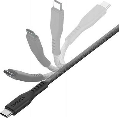 Kabllo Energea Cable Flow USB-C në USB-C, 1.5m, 240W 5A PD, i zi