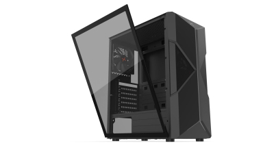Kabllan PC Krux Astral ARGB KRX0031, ATX Mid Tower, xham i temperuar, e zezë